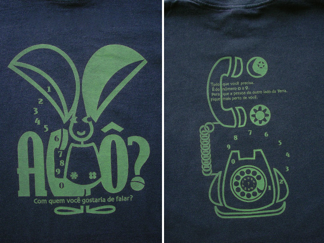 hinolismo迷えるTシャツOrelhao(オレリャォン)と黒電話