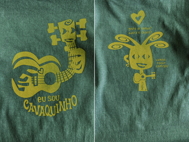 EU SOU CAVAQUINHO(わたしはカヴァキーニョ)Ｔシャツ-hinolismo-迷えるＴシャツグリーン実例集